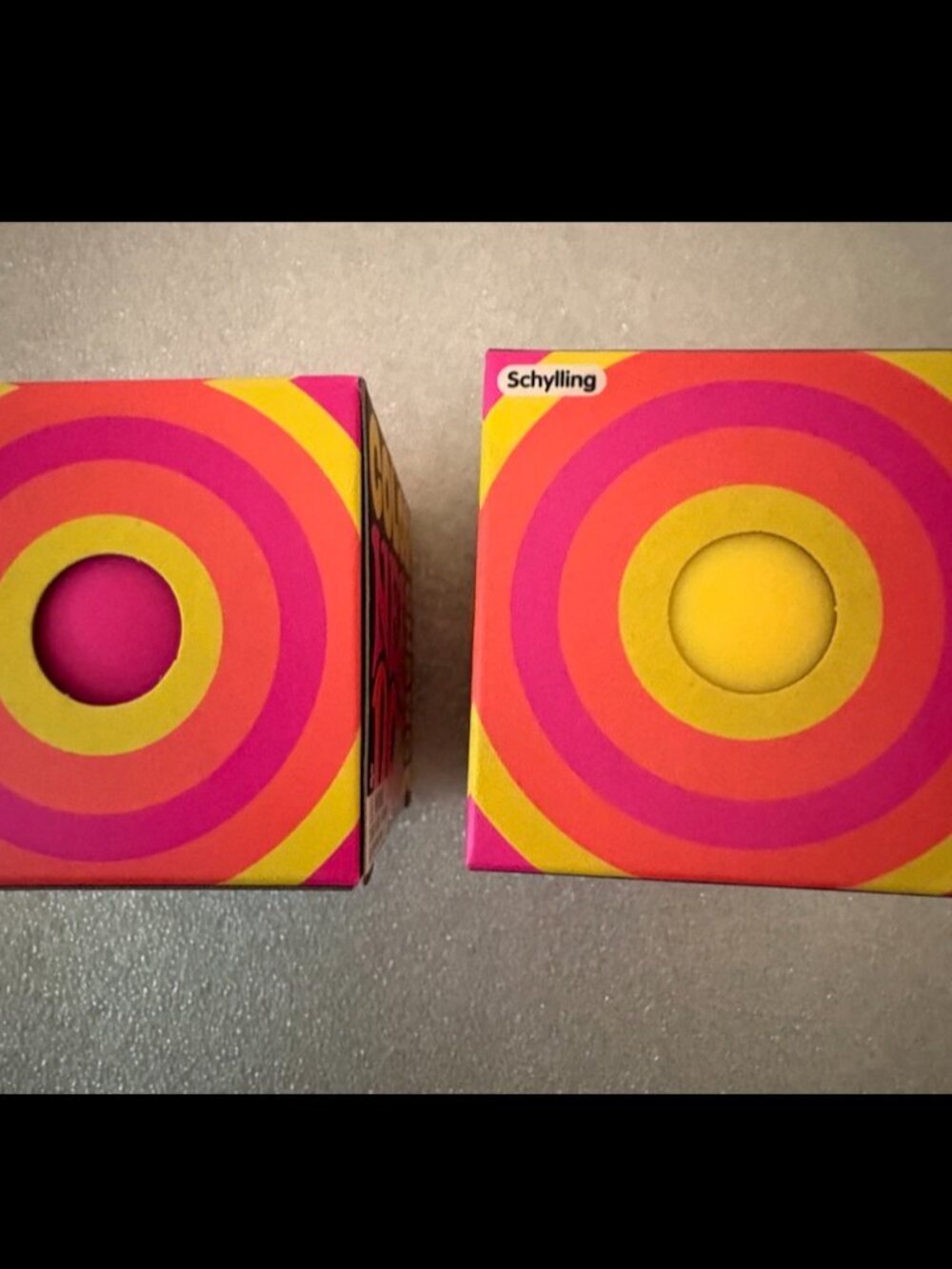 Lot TWO (2) NEE DOH COLOR CHANGE Balls YELLOW PINK Squish Glog NEW SEALED
